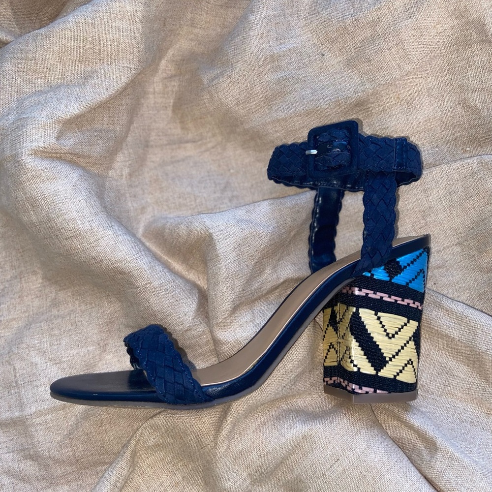 Cadence Aztec Block Heels